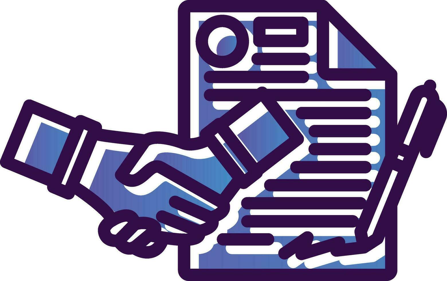 Contract Vector Icon Design