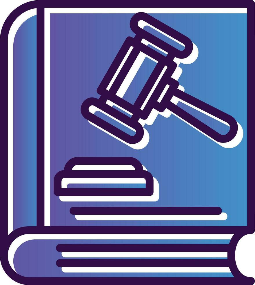 Law book Vector Icon Design