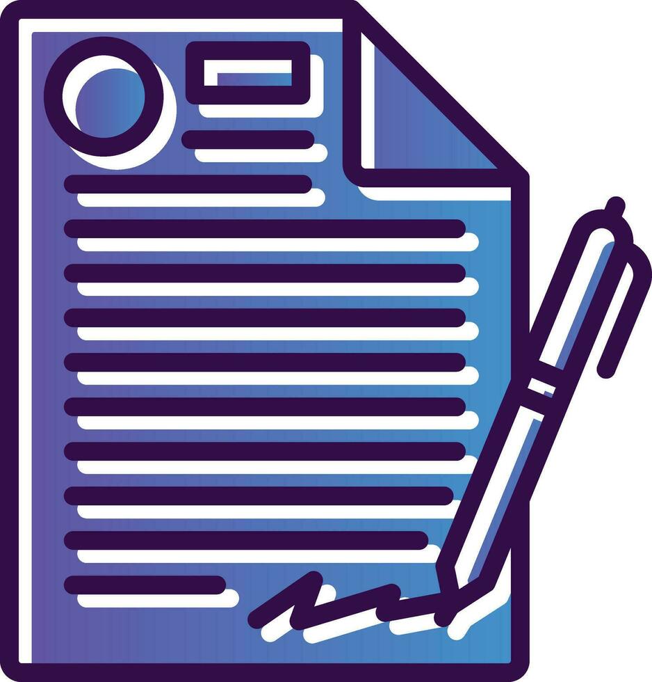 Contract Vector Icon Design