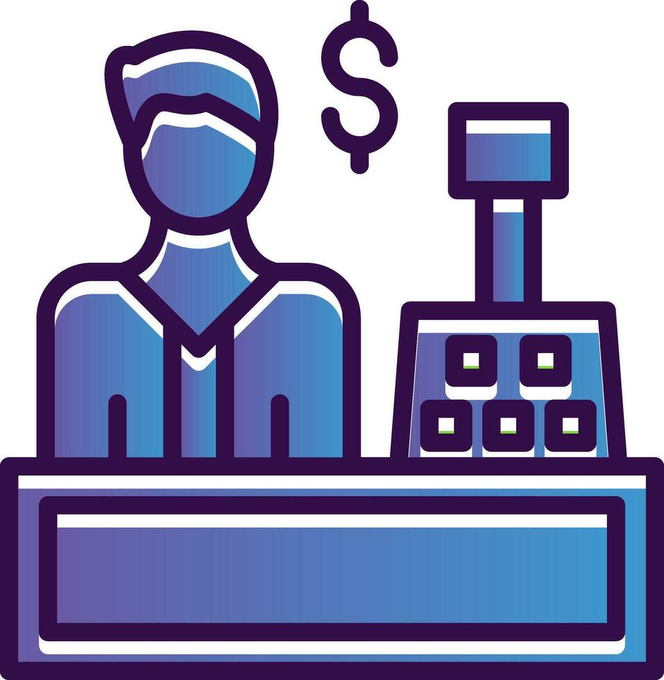 Cashier Vector Icon Design