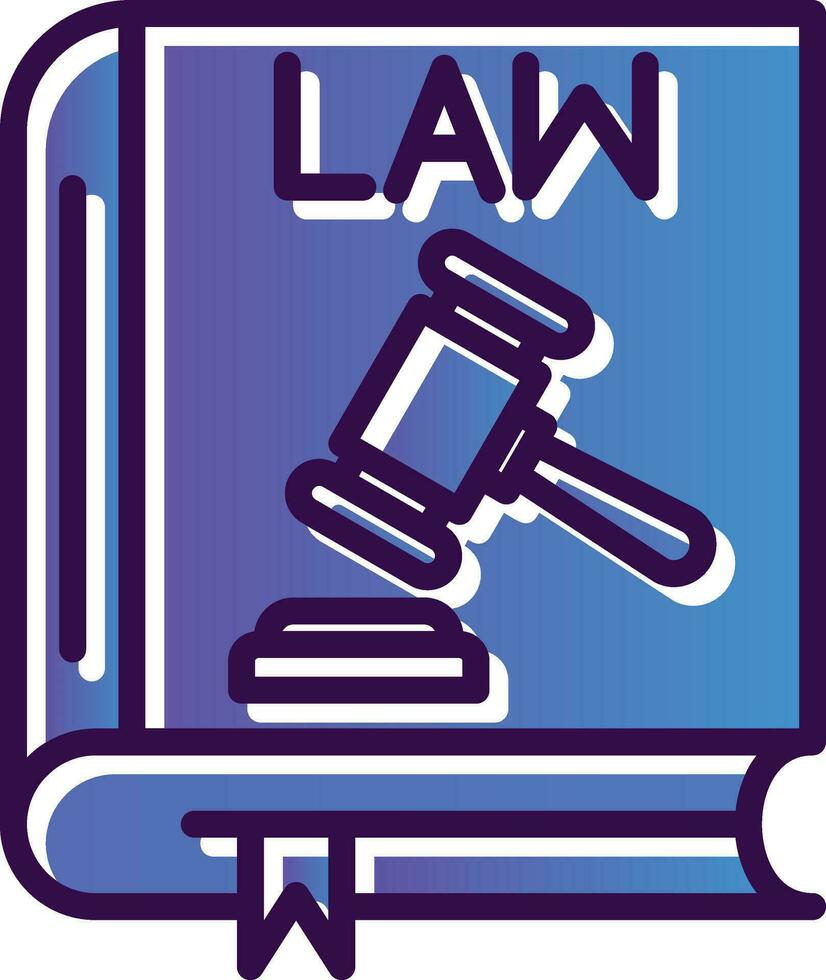 Law book Vector Icon Design