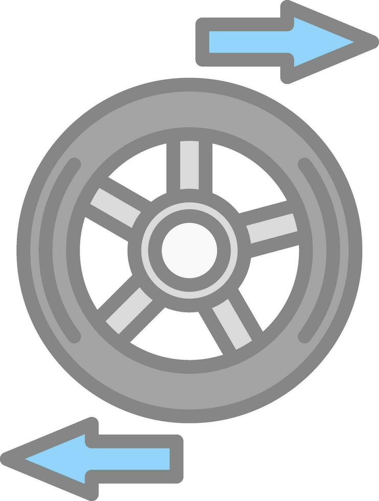 rueda alineación vector icono diseño