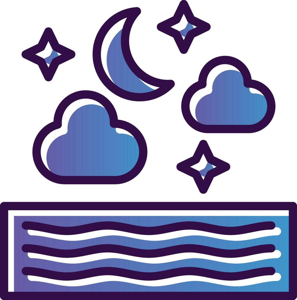 Night Vector Icon Design