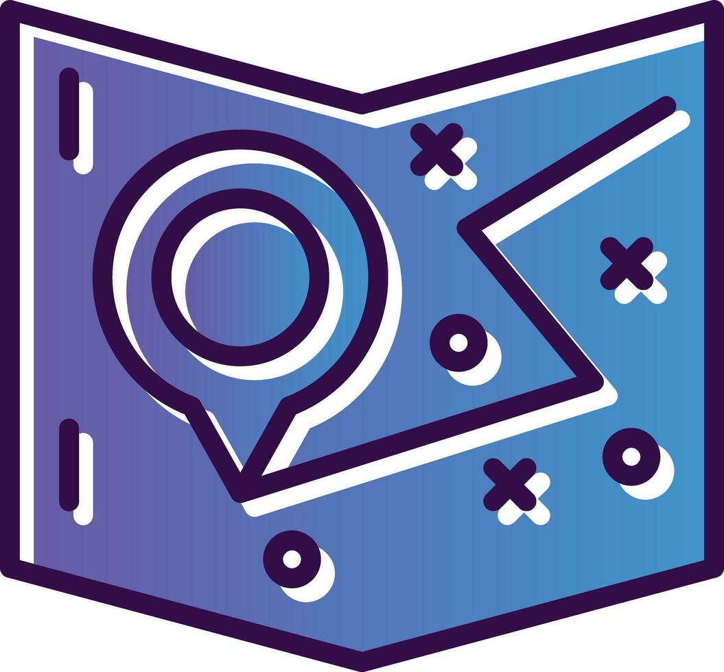 Travel map Vector Icon Design