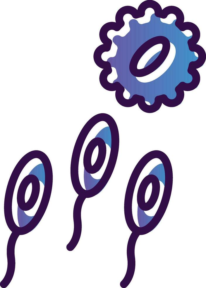 diseño de icono de vector de esperma