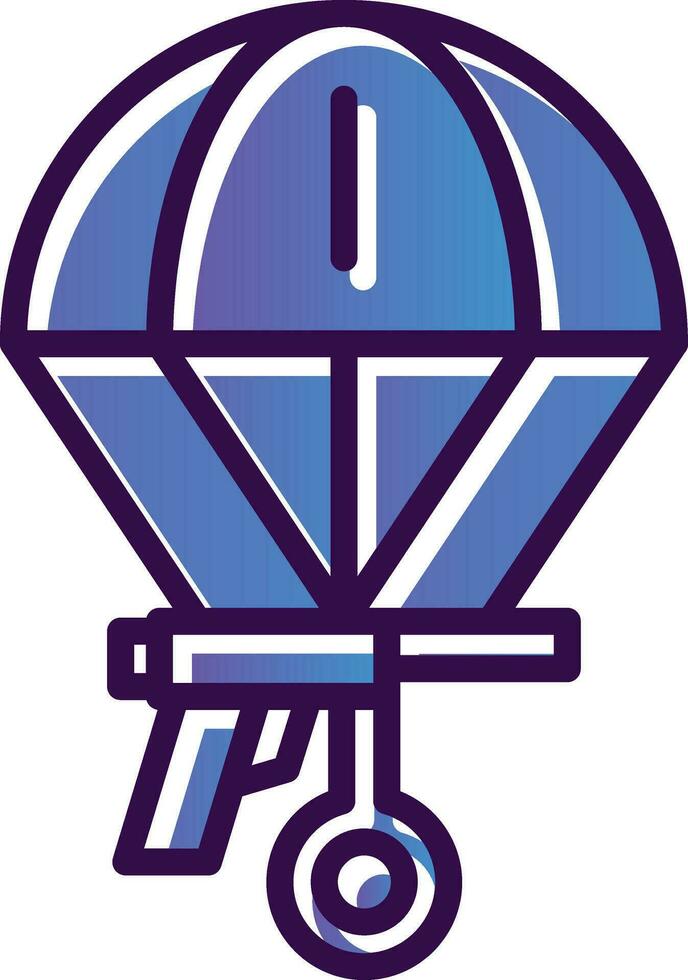 Skydiving Vector Icon Design