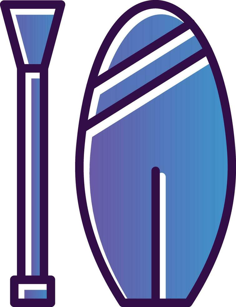 Paddle board Vector Icon Design