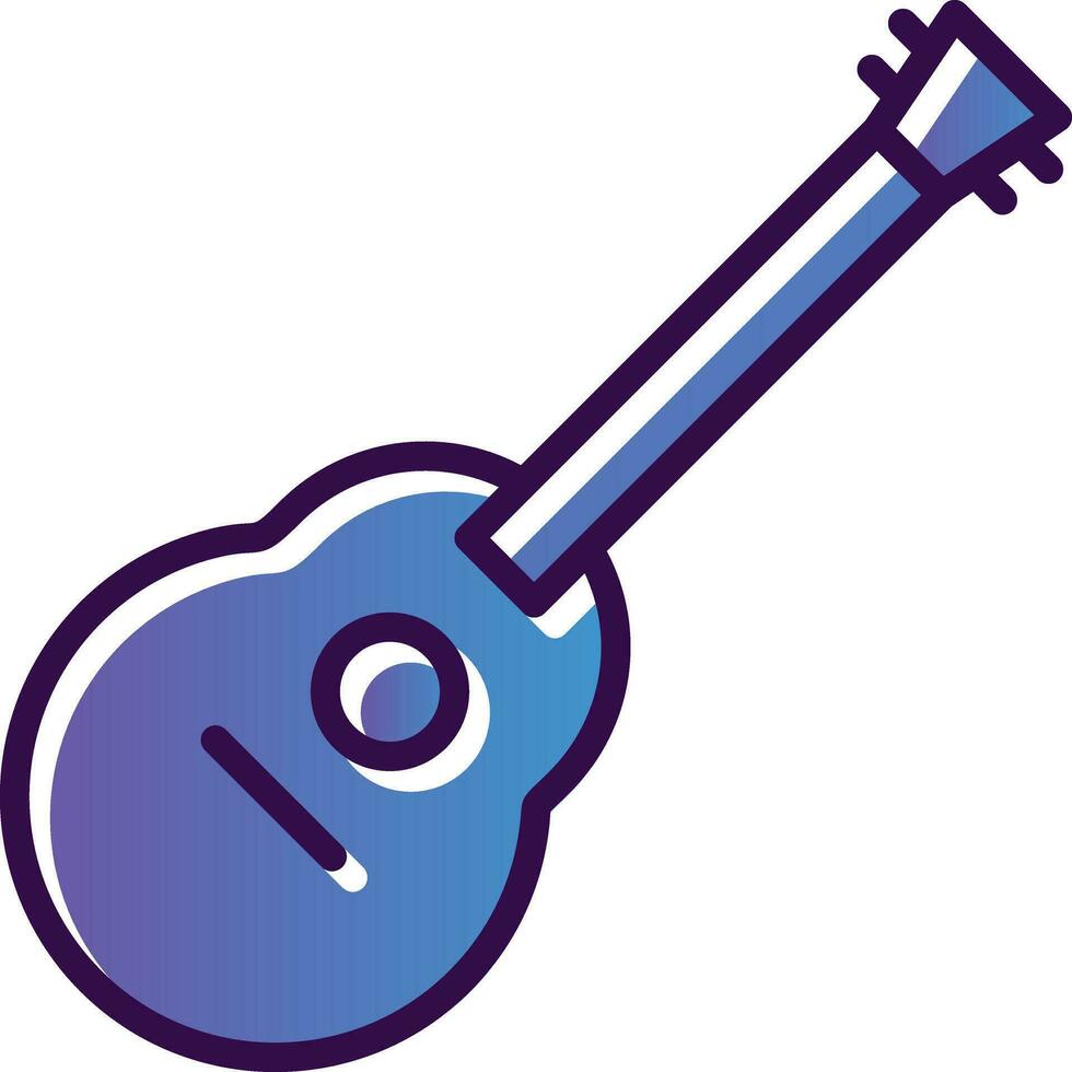 acústico guitarra vector icono diseño