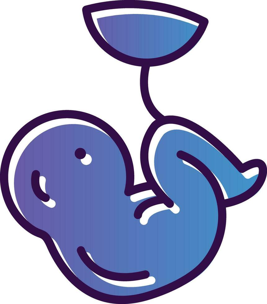 Fetus Vector Icon Design