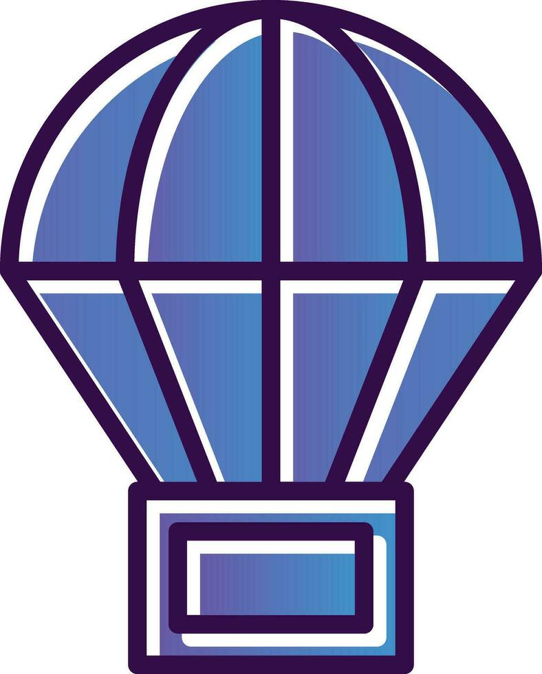 Parachute Vector Icon Design