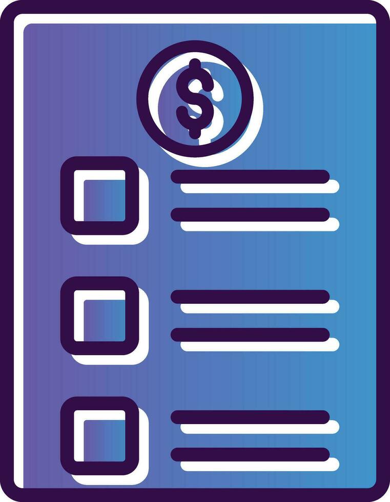 Price list Vector Icon Design