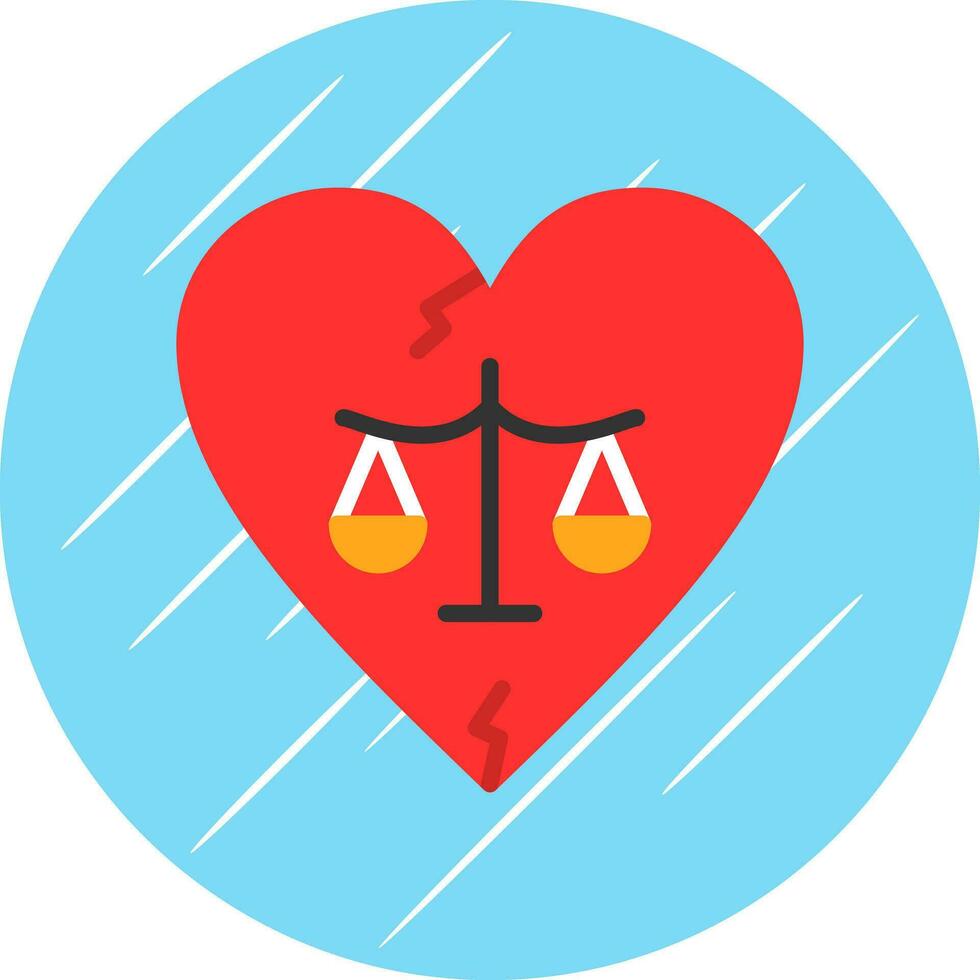 Divorce Vector Icon Design