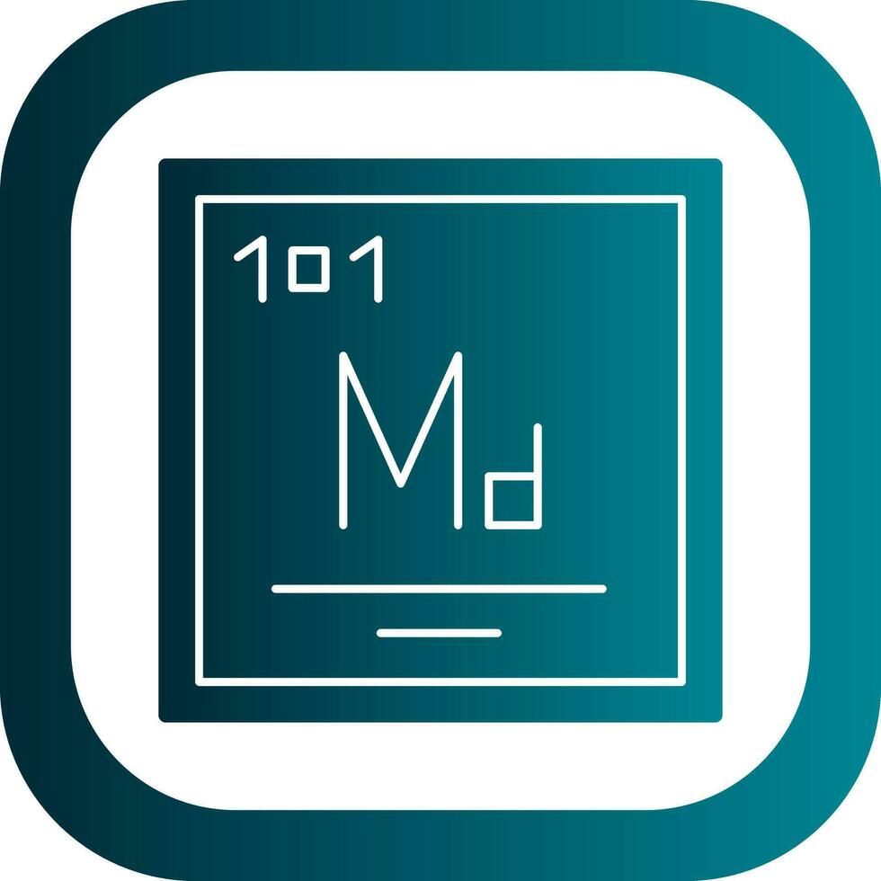Mendelevium Vector Icon Design