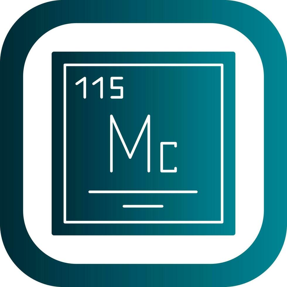 Moscovium Vector Icon Design