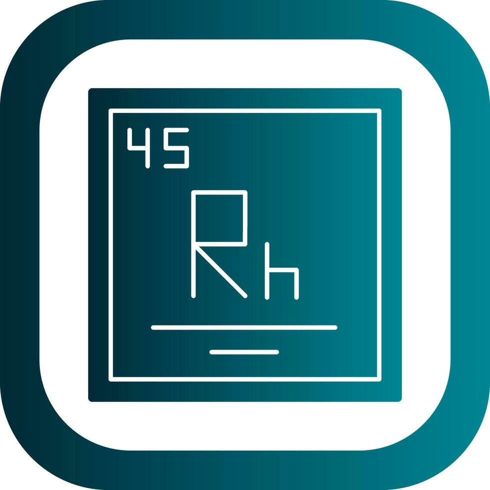 Rhodium Vector Icon Design