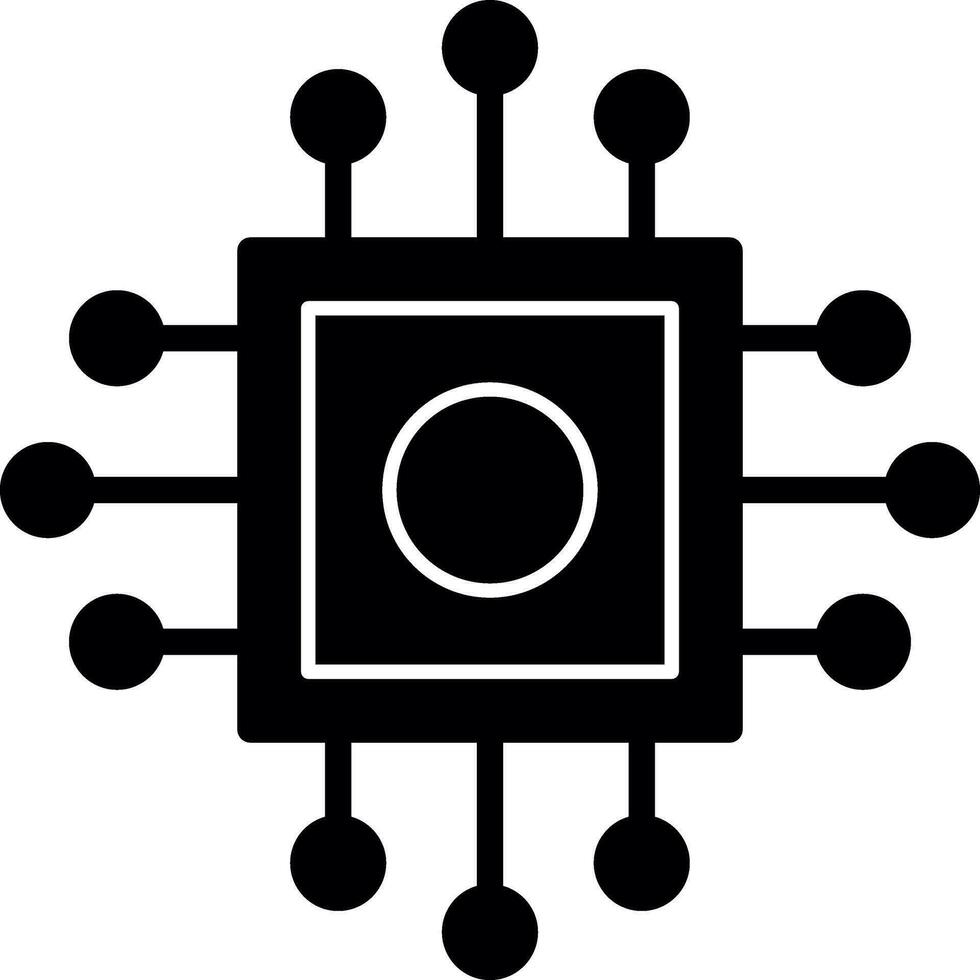Cpu Vector Icon Design