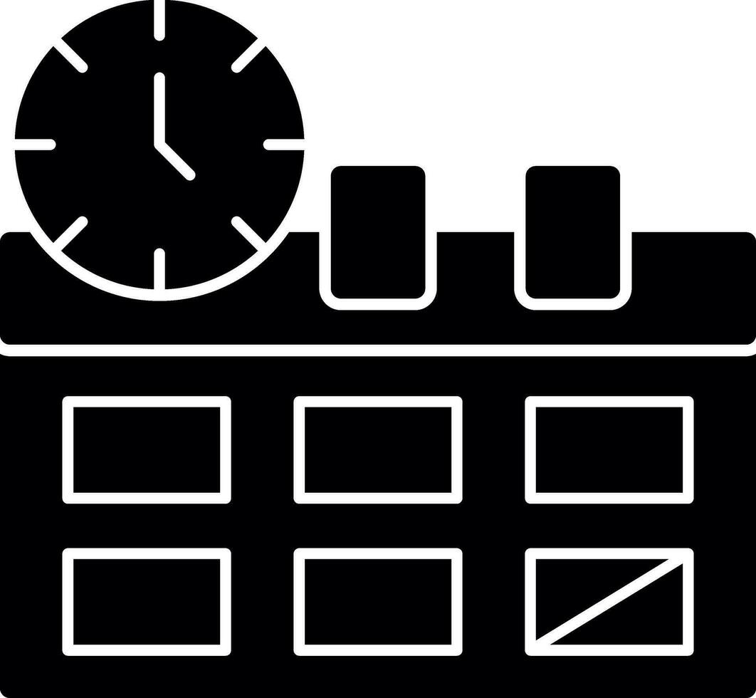 diseño de icono de vector de horario