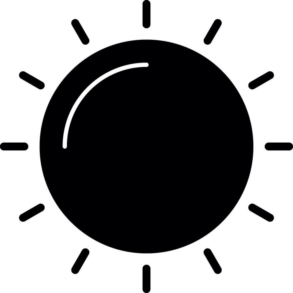 diseño de icono de vector de sol