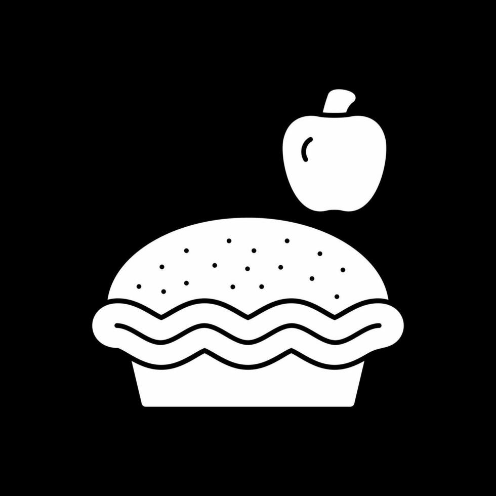 Apple pie Vector Icon Design