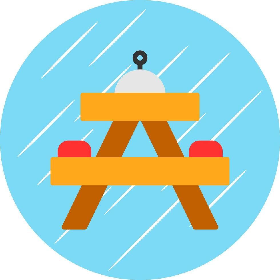 Picnic table Vector Icon Design