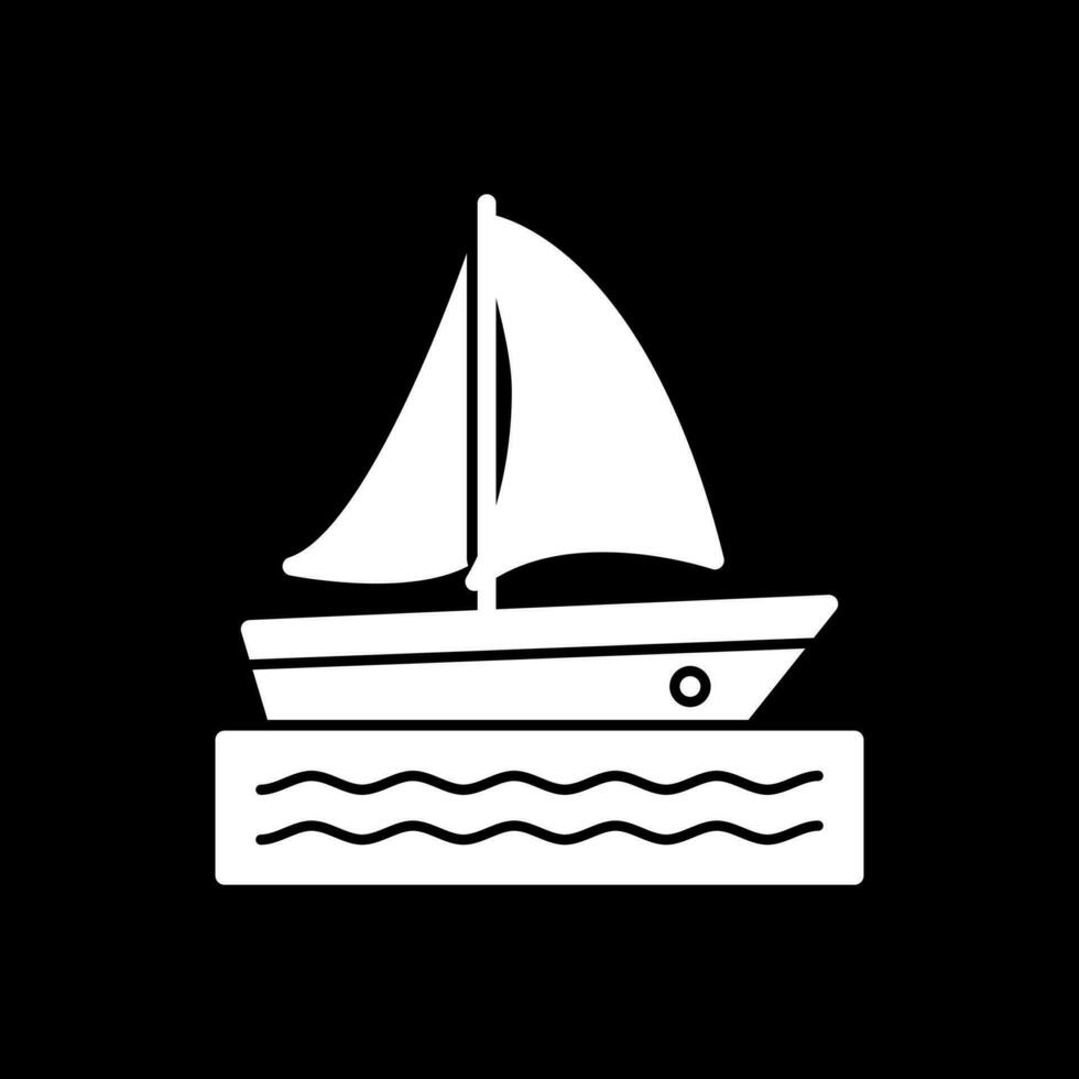 diseño de icono de vector de catamarán