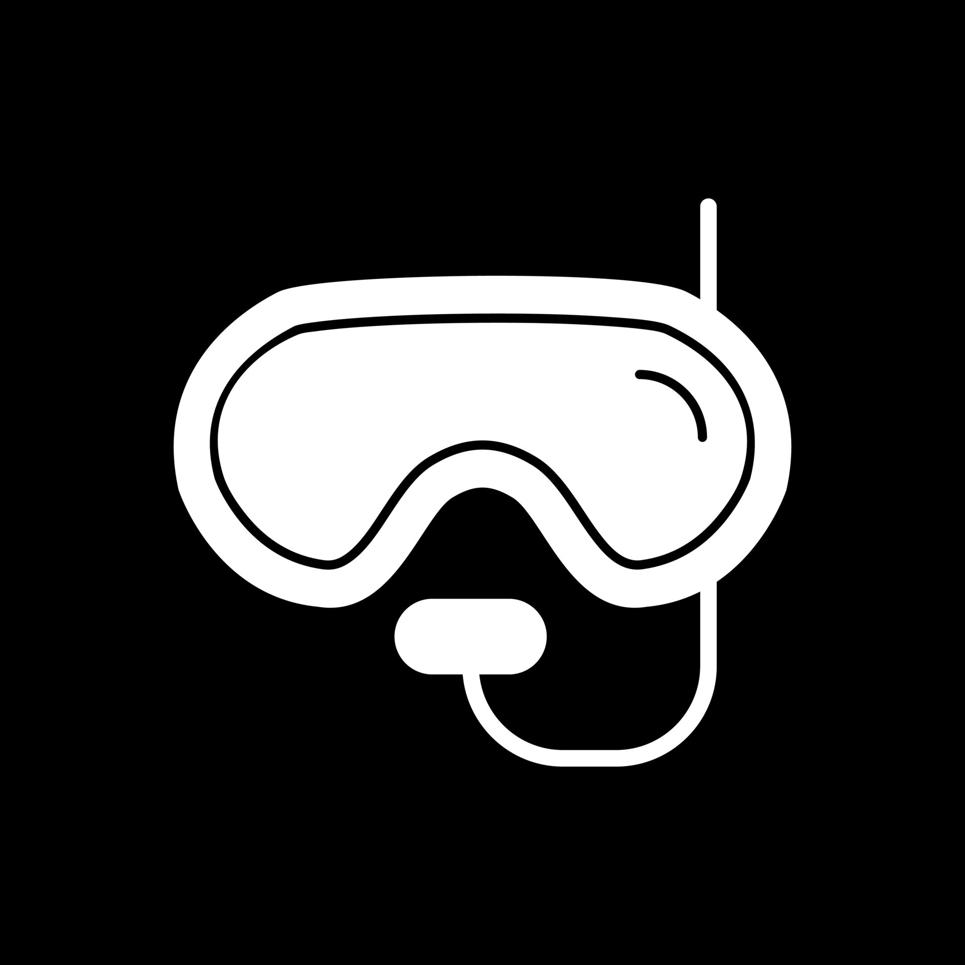 Diving mask Vector Icon Design 25148608 Vector Art at Vecteezy