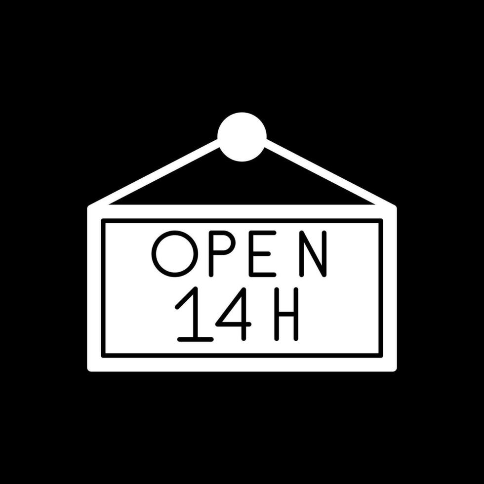 Opening hours Vector Icon Design