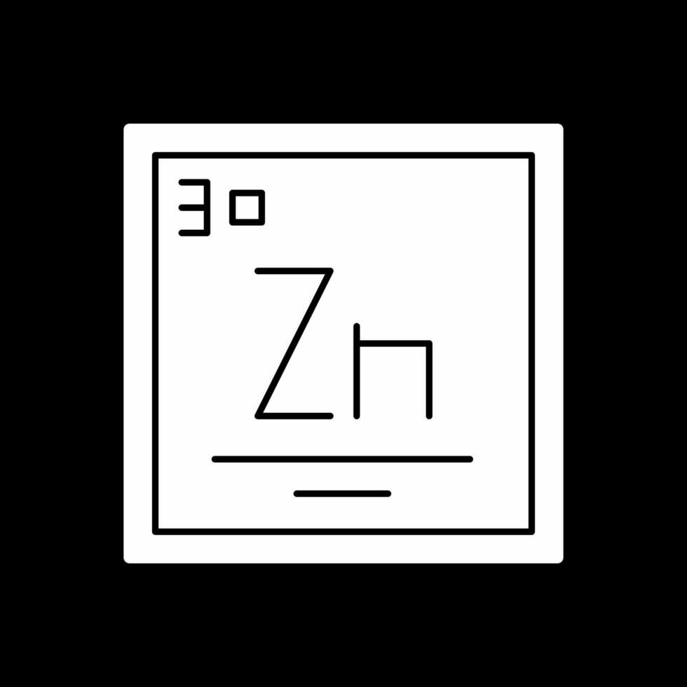 zinc vector icono diseño