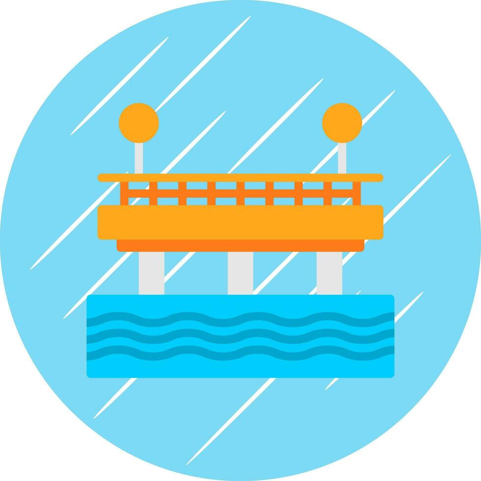 diseño de icono de vector de muelle