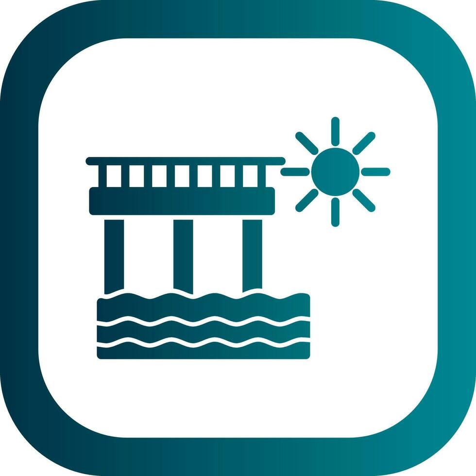 diseño de icono de vector de muelle