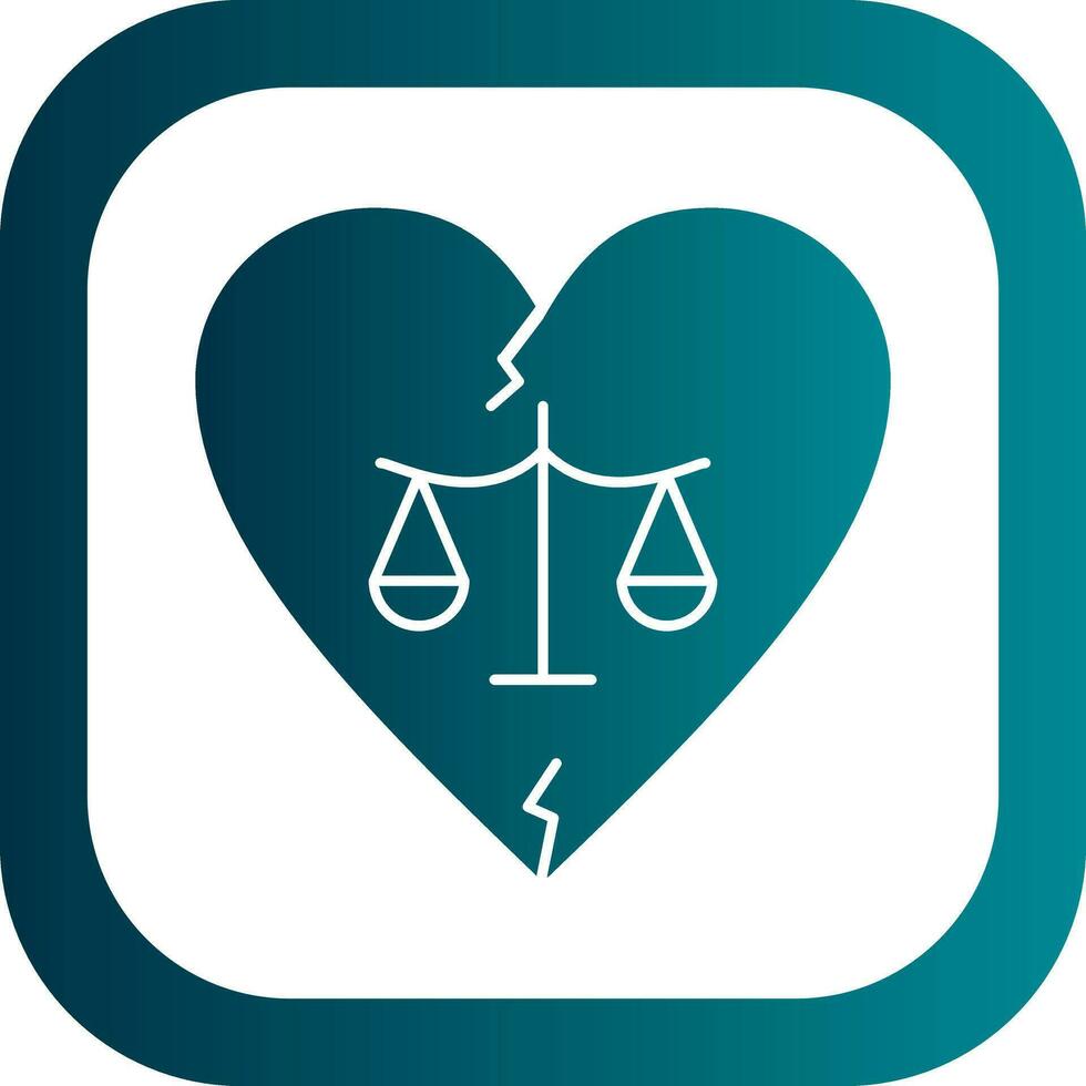 Divorce Vector Icon Design