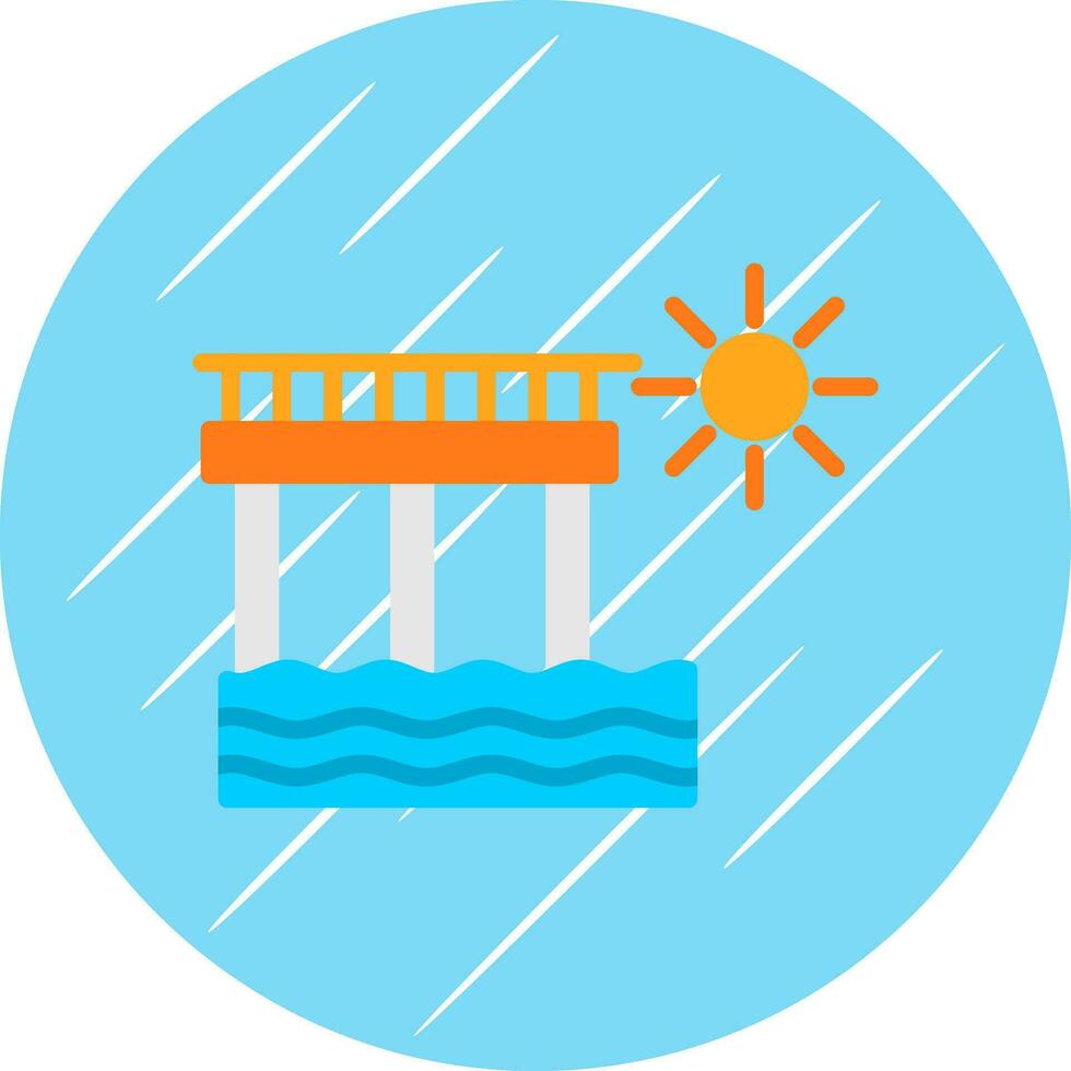 diseño de icono de vector de muelle