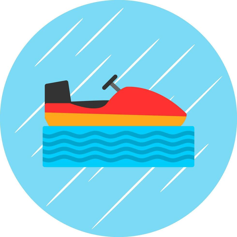 Snowmobile Vector Icon Design