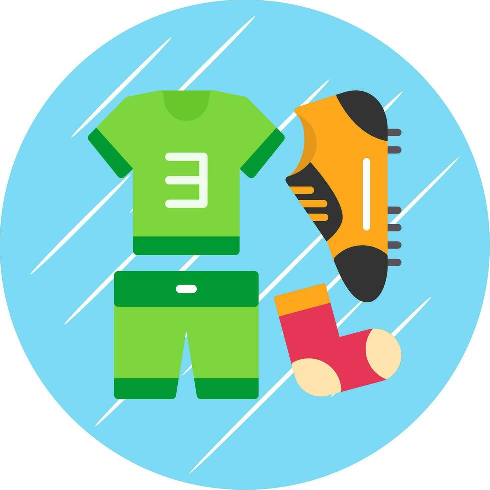 Football uniform Vector Icon Design