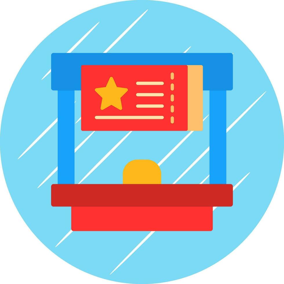 Ticket office Vector Icon Design