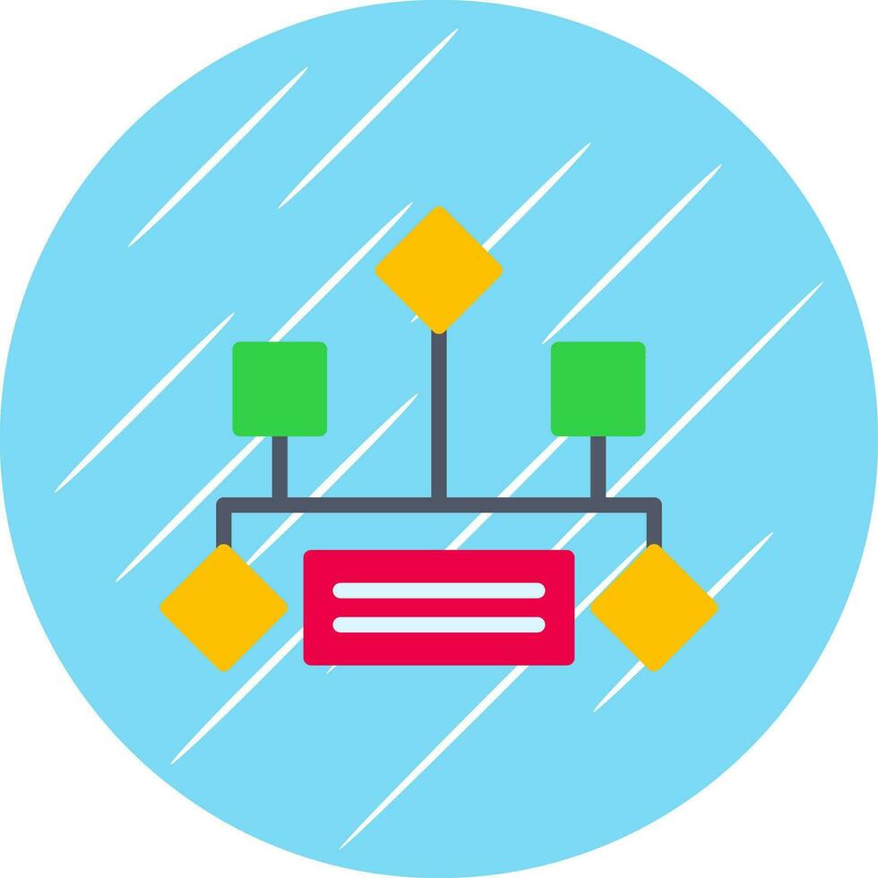 Hierarchical structure Vector Icon Design