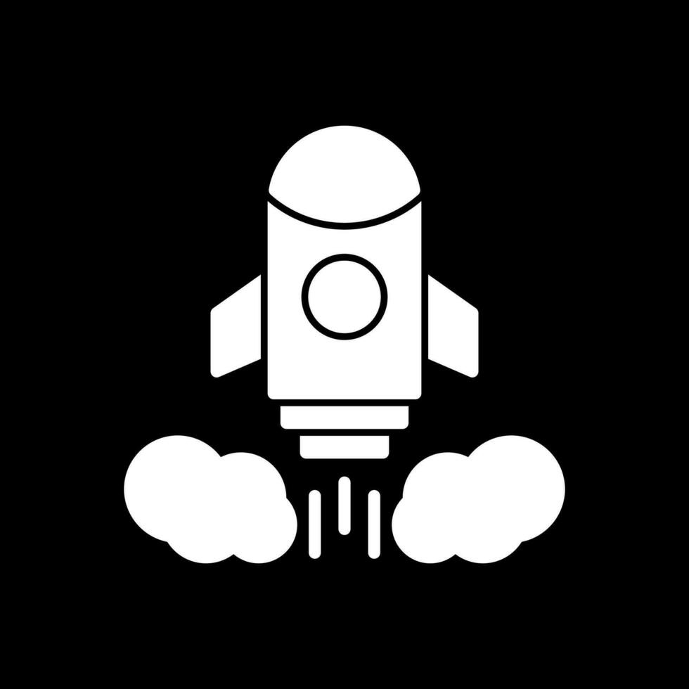 Rocket launch Vector Icon Design