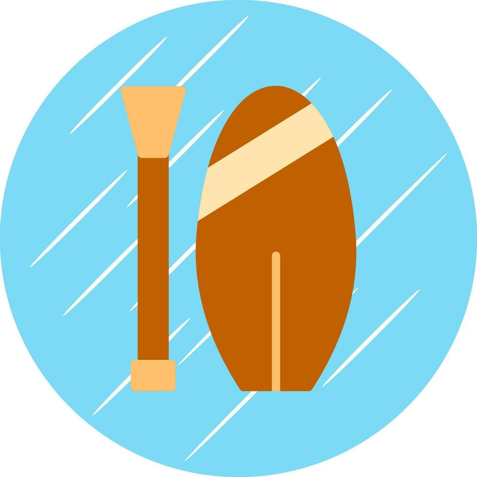 Paddle board Vector Icon Design