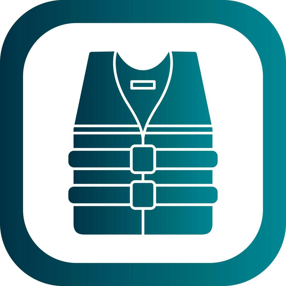 Life jacket Vector Icon Design