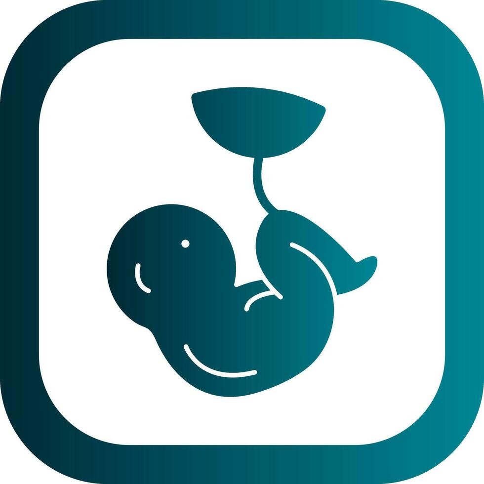 Fetus Vector Icon Design