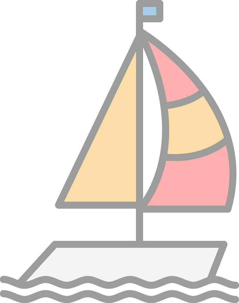 diseño de icono de vector de barco