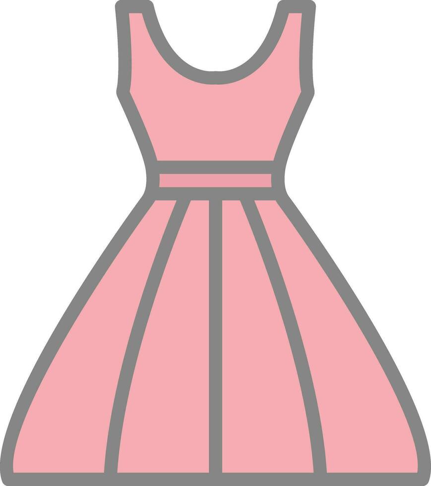 diseño de icono de vector de vestido