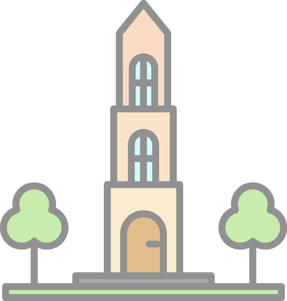 Dom tower Vector Icon Design