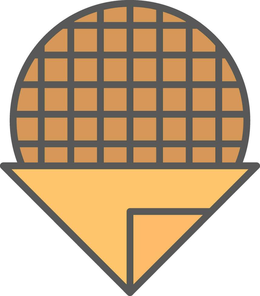 diseño de icono de vector de stroopwafel