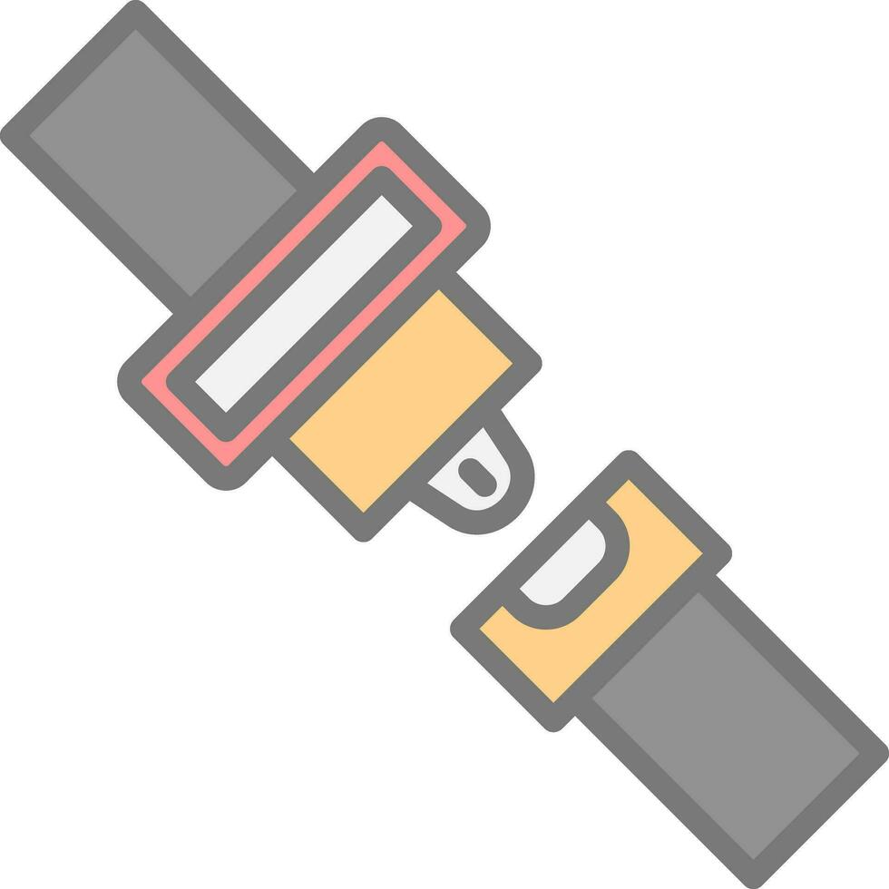 Seat belt Vector Icon Design