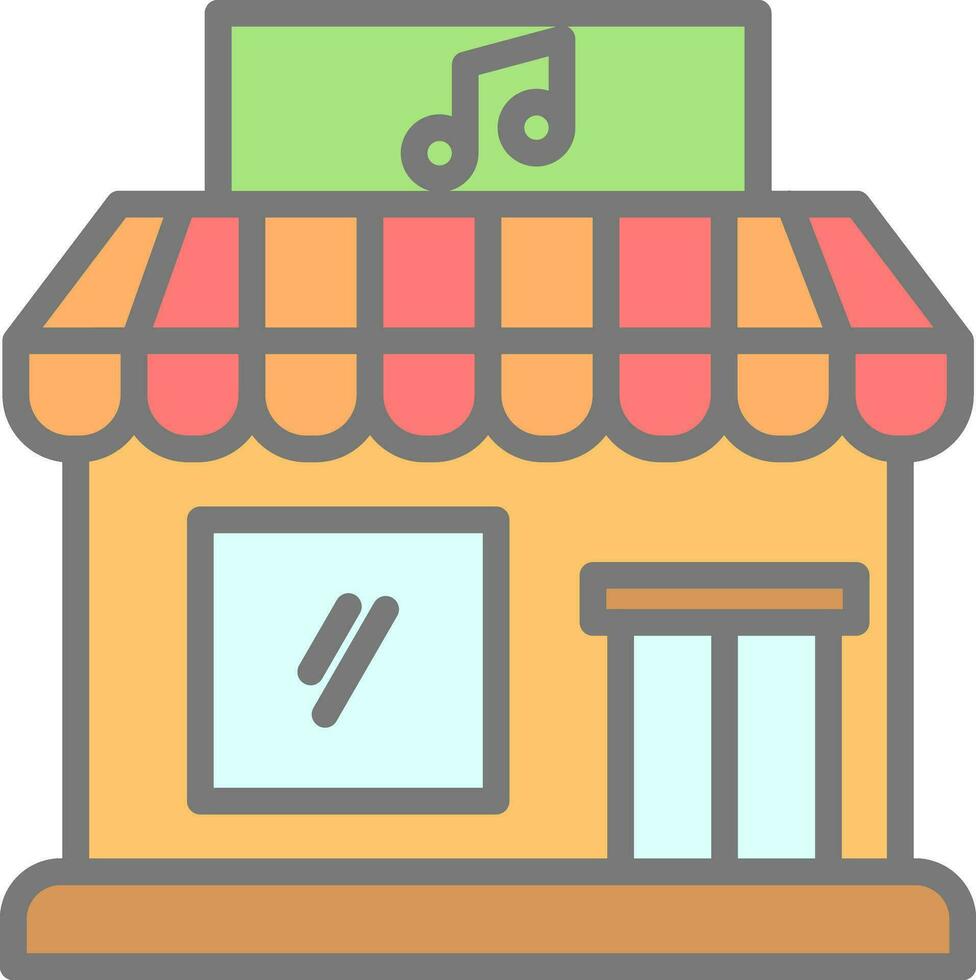 Music shop Vector Icon Design