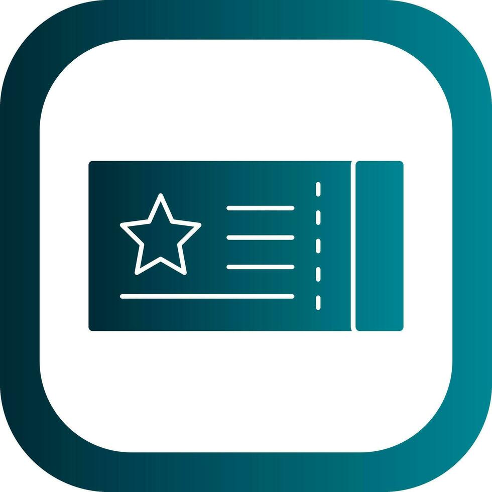 Ticket Vector Icon Design