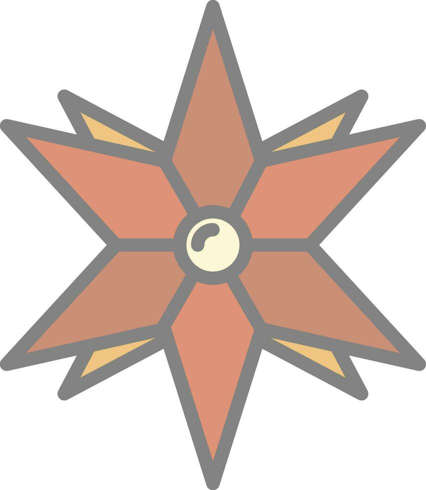 Windrose Vector Icon Design