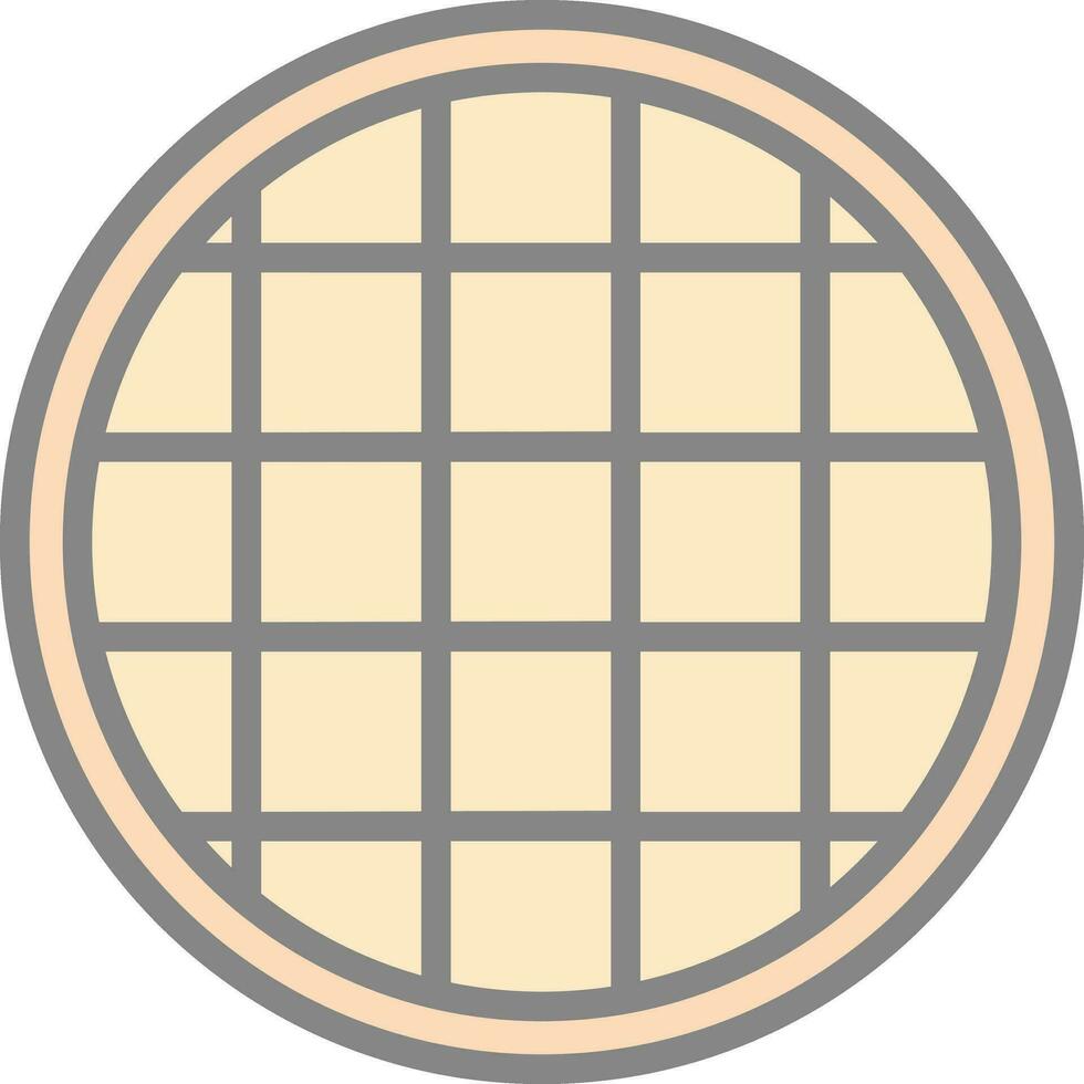 Waffle Vector Icon Design