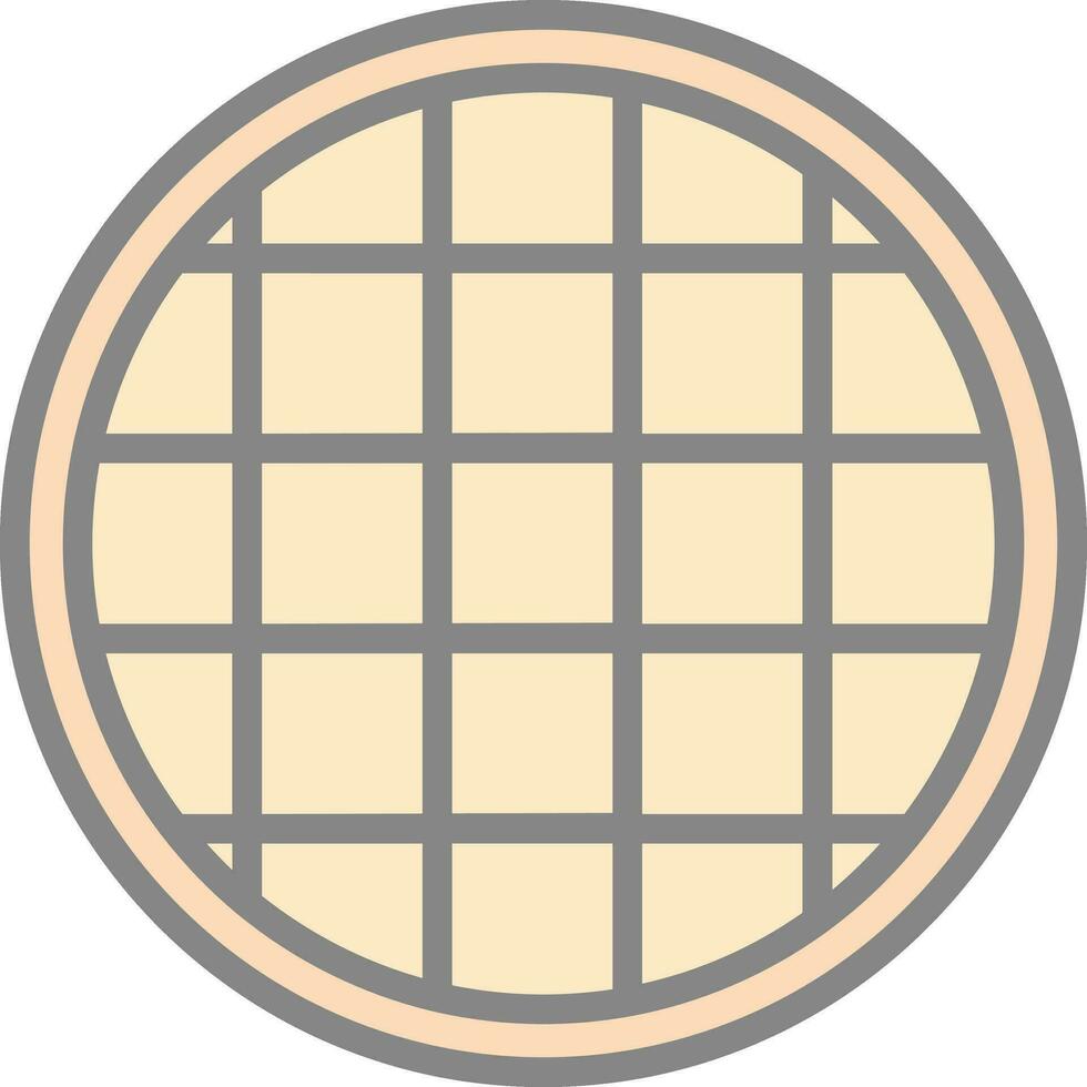 Waffle Vector Icon Design